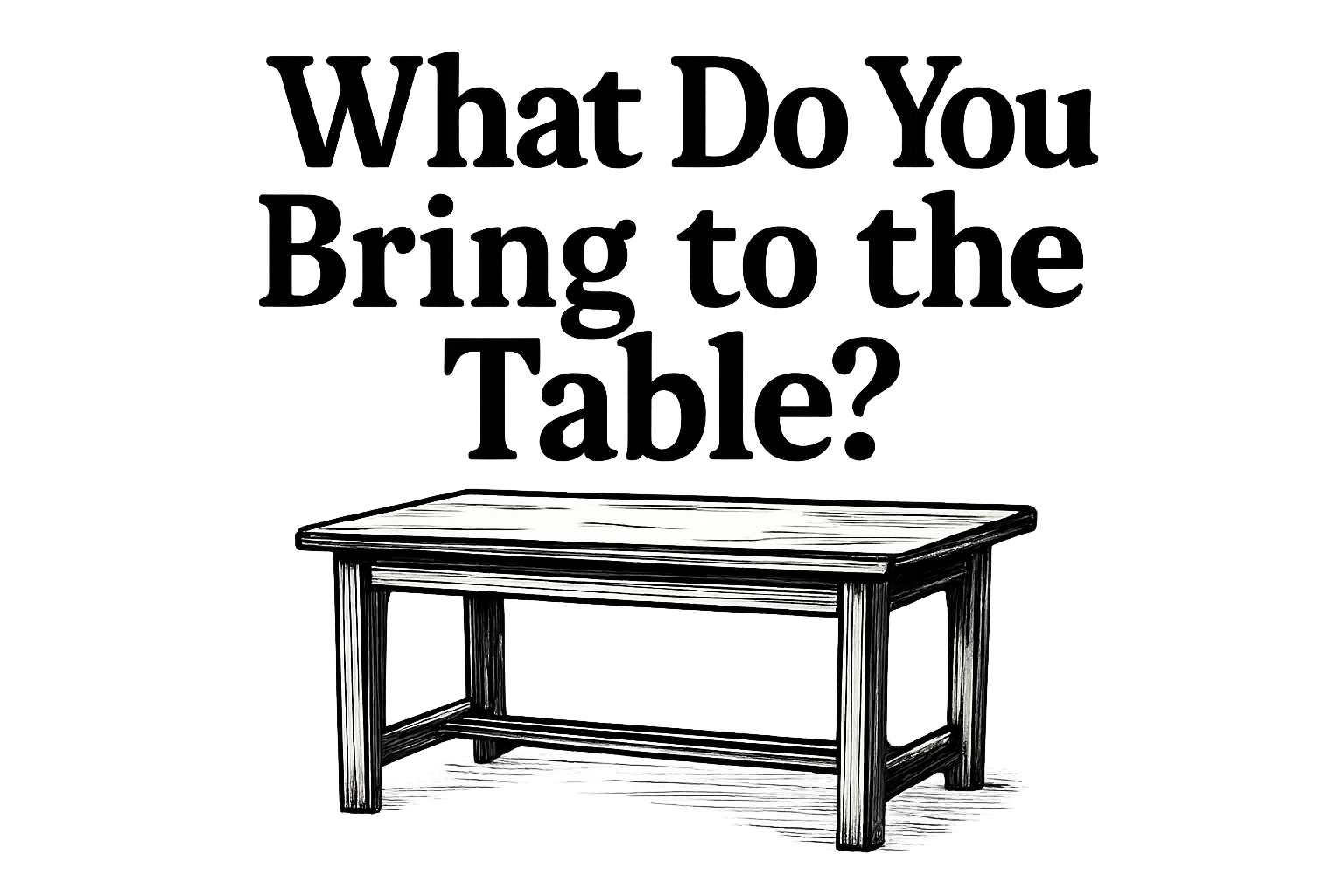 Close up of what do you bring to the table t-shirt text for women leaving toxic relationships